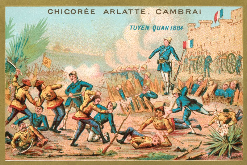 Belejring af Tuyen Quang, Indokina, kinesisk-fransk krig, 1884 af French School