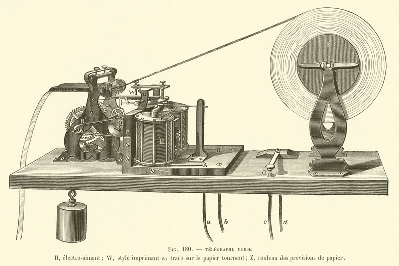 Telegraphe Morse af French School