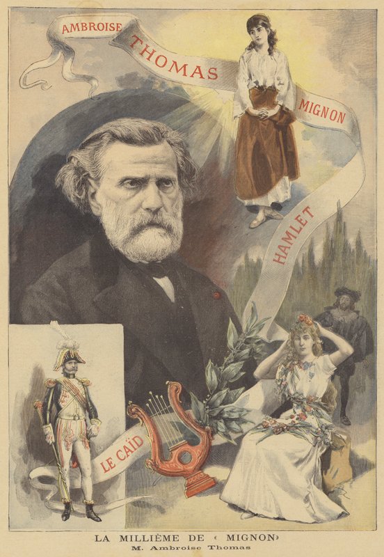 Den 1000. forestilling af Mignon, af Ambroise Thomas af French School