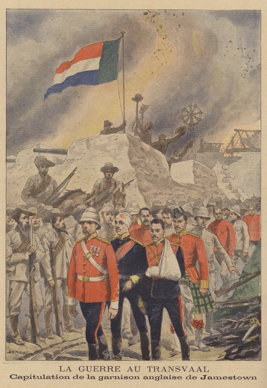Boerkrigen: overgivelse af den britiske garnison i Jamestown af French School