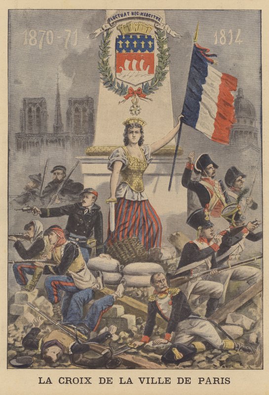 Korset af byen Paris af French School