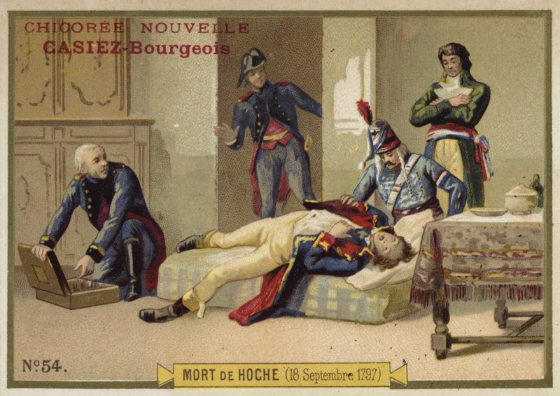 General Hoches død den 18. september 1797 af French School