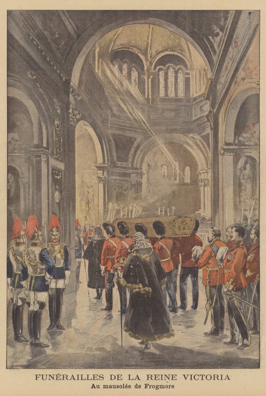 Dronning Victorias begravelse af French School