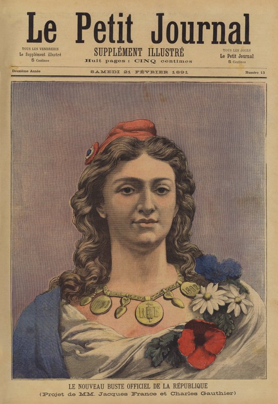 Den nye officielle buste af den franske republik af French School