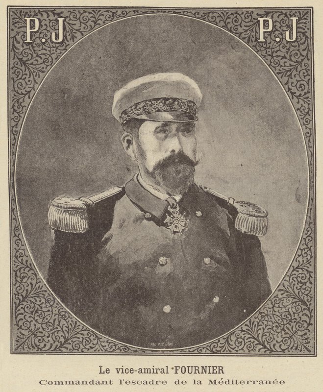Viceadmiral Fournier, chef for den franske flådes middelhavseskadron af French School