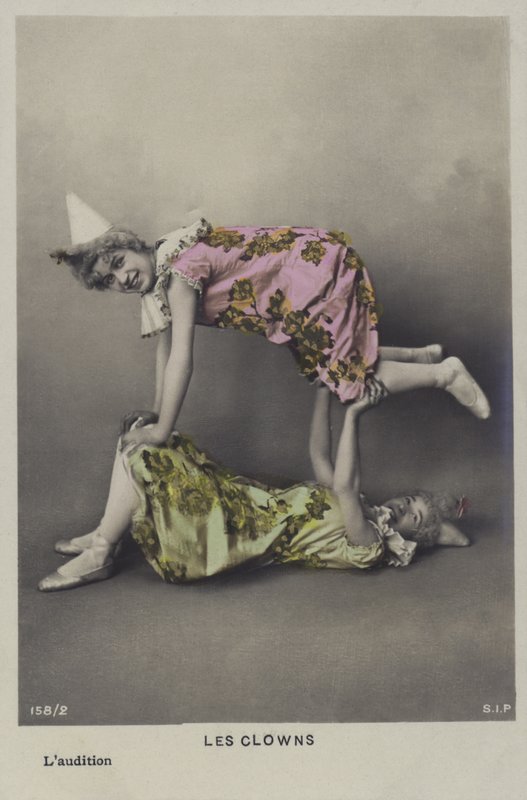Et par klovne (farvefoto) af French Photographer