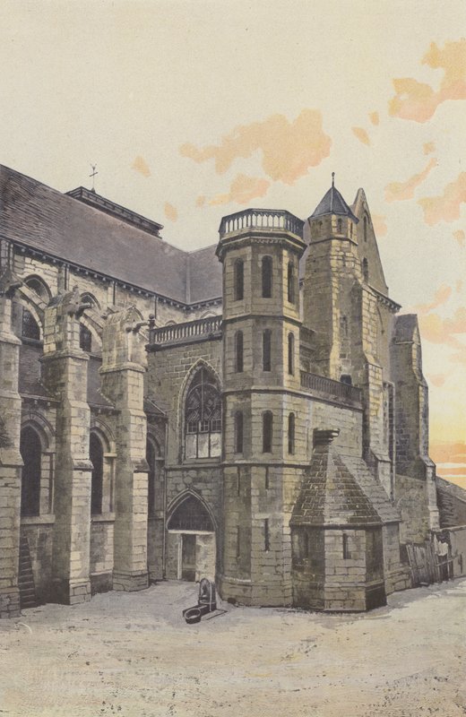 Aigueperse, Eglise, Facade S af French Photographer