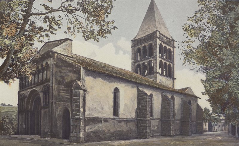 Aillas, Kirke, Ensemble S O af French Photographer