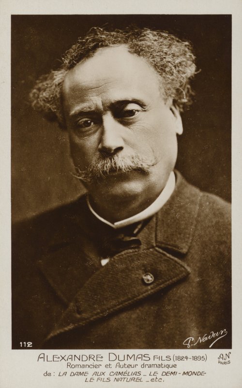 Alexandre Dumas, den yngre (1824-1895), fransk romanforfatter og dramatiker af French Photographer