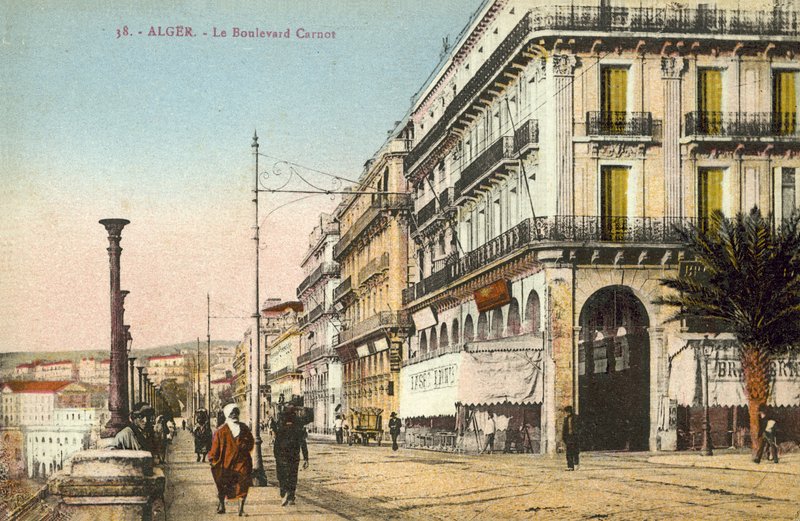 Algier, Algeriet, Boulevard Carnot af French Photographer