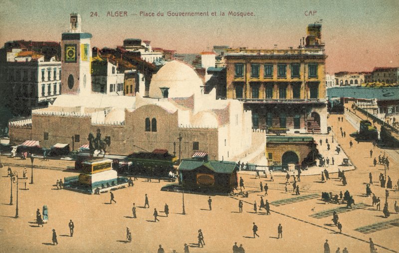 Algier, Algeriet, Regeringspladsen, Moskeen af French Photographer