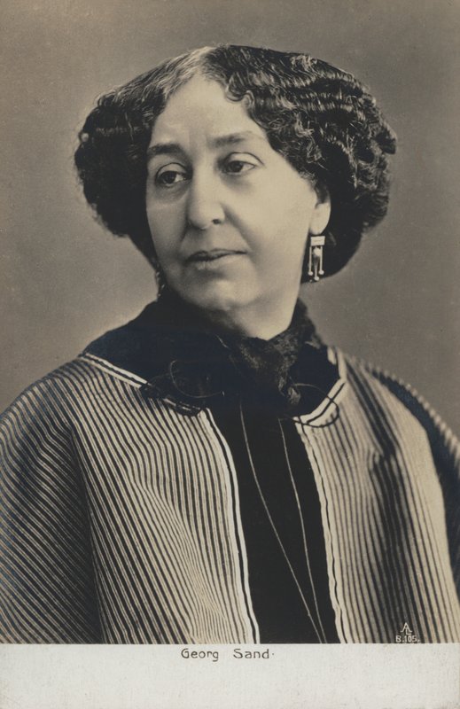 Amantine Lucile Aurore Duplin (pseudonym George Sand) (1804-1876), fransk forfatter (s/h foto) af French Photographer