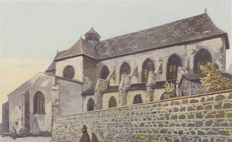 Ambierle, Eglise, Facade S af French Photographer