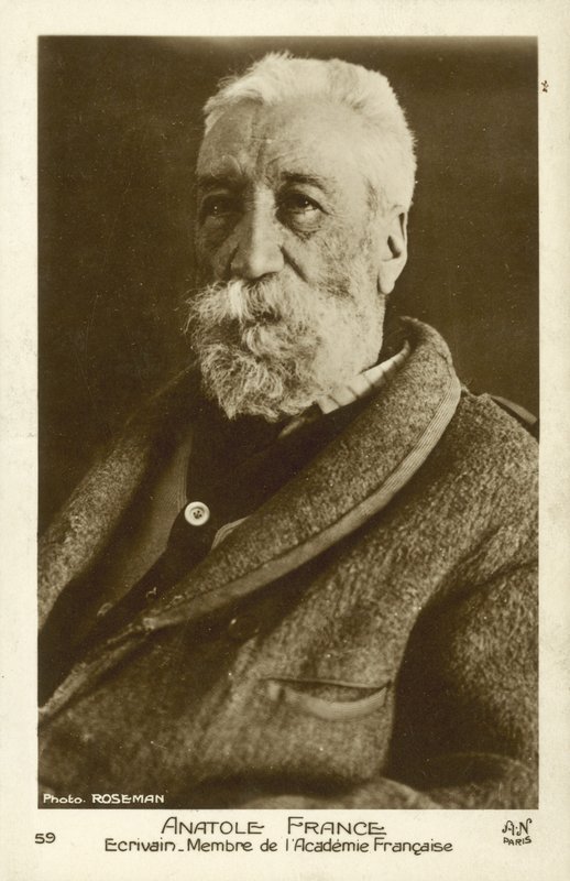 Anatole France, fransk digter, journalist og romanforfatter (s/h foto) af French Photographer