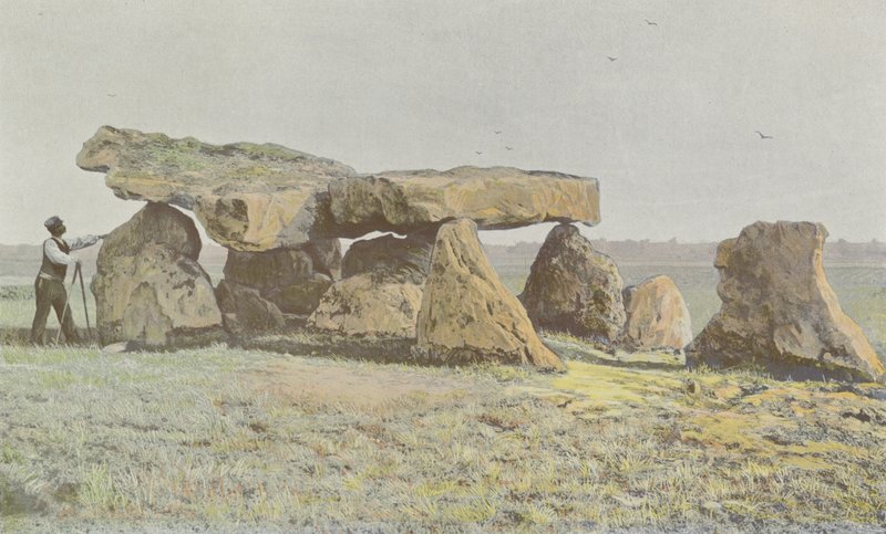 Arcay, Dolmen de Rochebillaude, Cote lateral S af French Photographer
