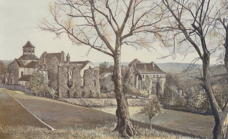 Aubazine, Oversigt over det gamle kloster af French Photographer