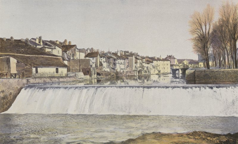 Aurillac, Gamle huse på bredden af ​​Jordanne af French Photographer