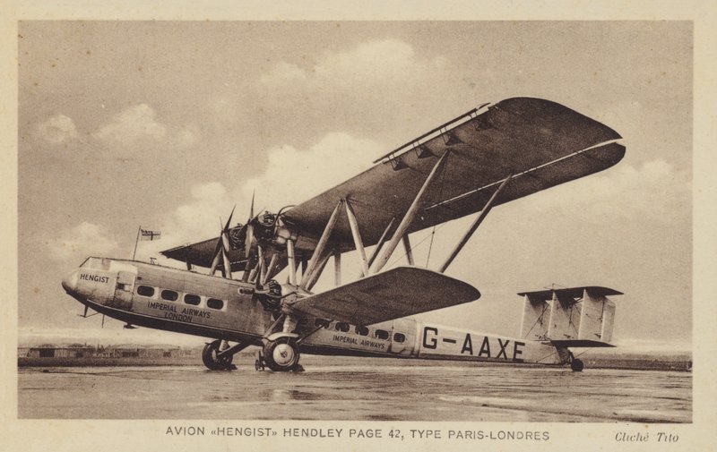 Avion Hengist Hendley Side 42, Type Paris-Londres af French Photographer