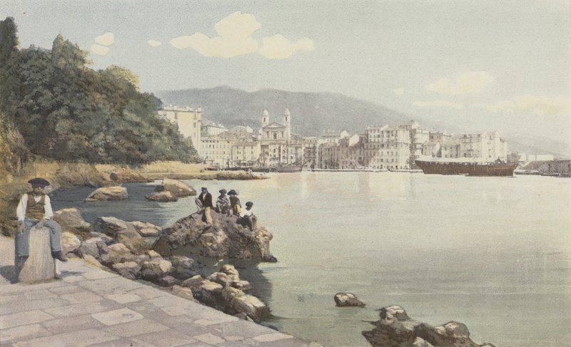 Bastia, Udsigt over den gamle havn og byen af French Photographer