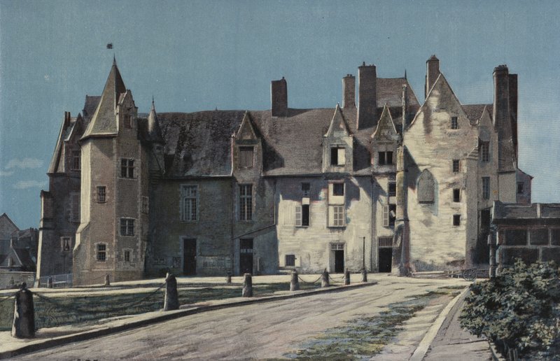 Bauge, Chateau (Rådhus og Gendarmerie), Sammen på pladsen af French Photographer