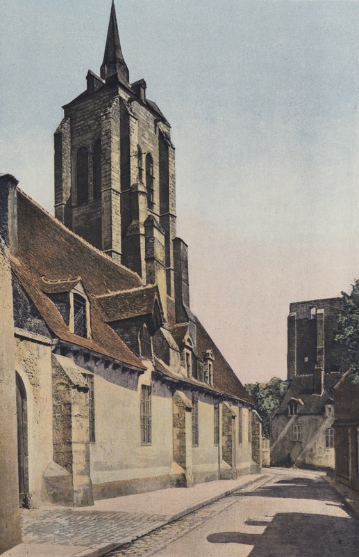 Beaugency, Saint-Firmin Hospital og Klokketårn af French Photographer