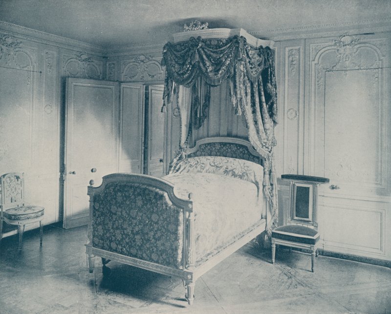 Seng af Marie Antoinette, Versailles (s/h-billede) af French Photographer
