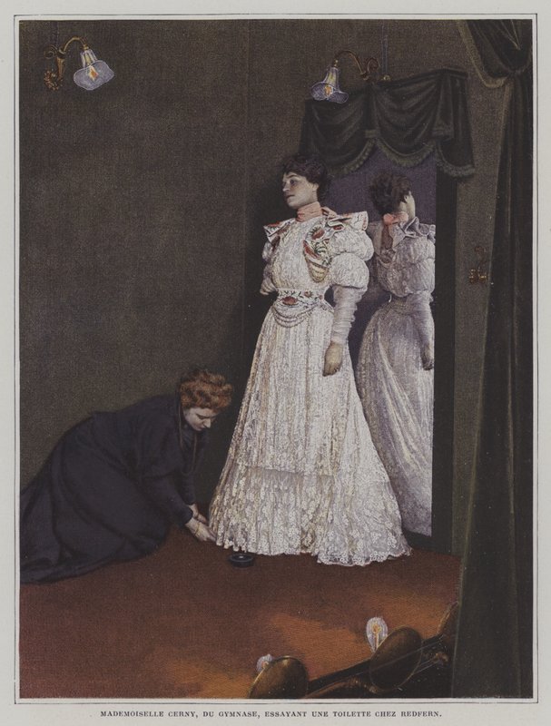 Berthe Cerny, fransk skuespillerinde (farvefoto) af French Photographer