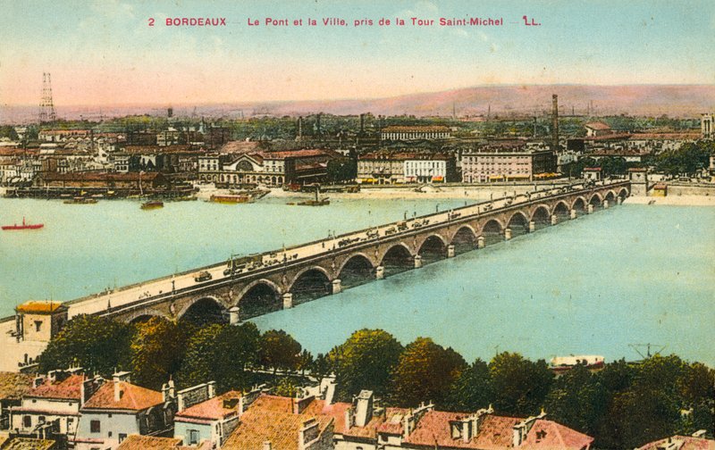 Bordeaux, Broen, Byen af French Photographer
