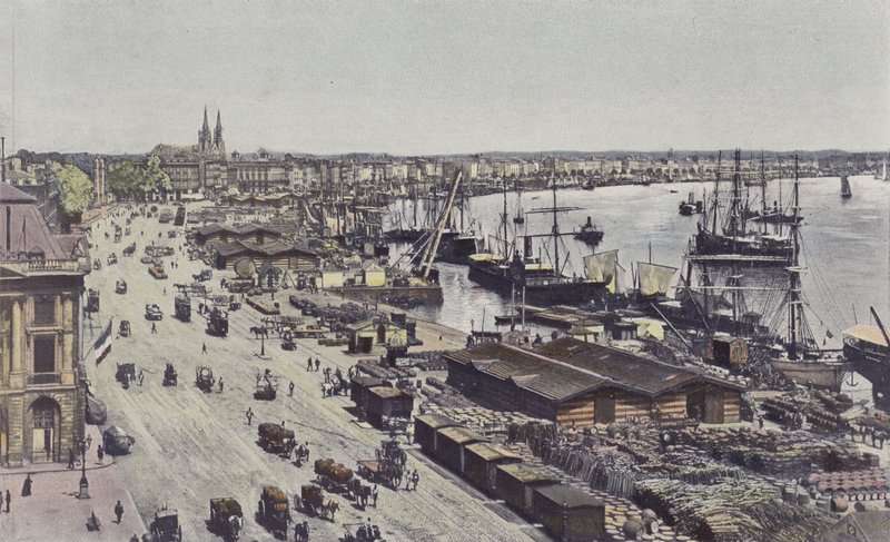 Bordeaux, Place Richelieu, Quays Louis XVIII, Chartrons og Bacalan af French Photographer