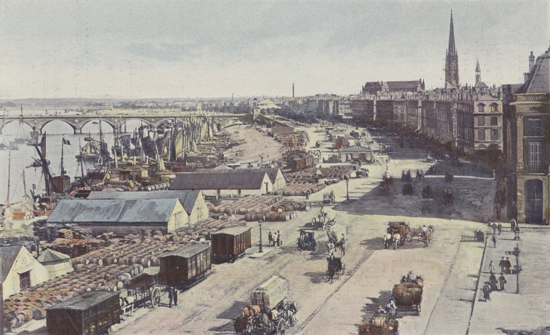 Bordeaux, Broen over Garonne, Kajer i Bourgogne og Told af French Photographer