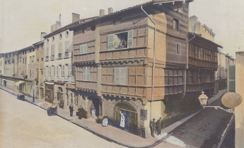 Village, Spanish House, på hjørnet af rue Gambetta og rue du Gouvernement af French Photographer
