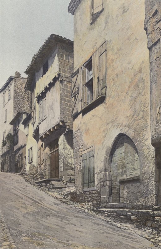 Bruniquel, Main Street af French Photographer