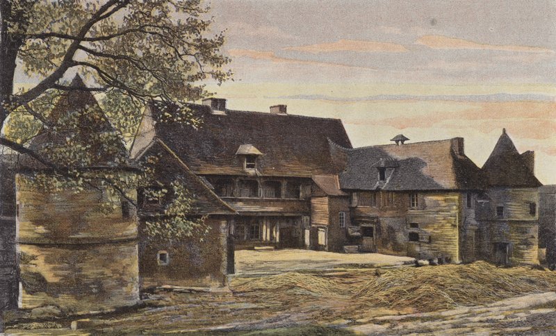 Bures, tidligere herregård i Tourpes af French Photographer