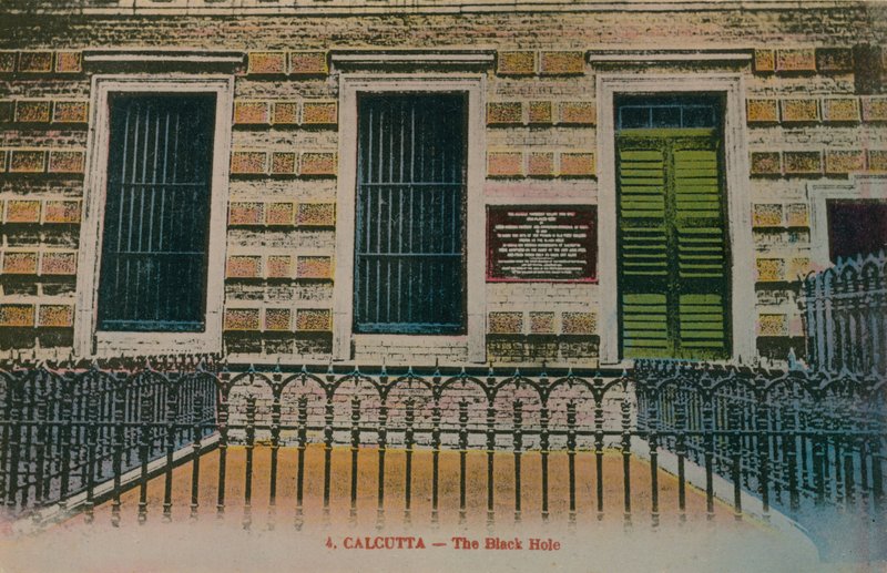 Calcutta - Det sorte hul. Postkort sendt i 1913. af French Photographer