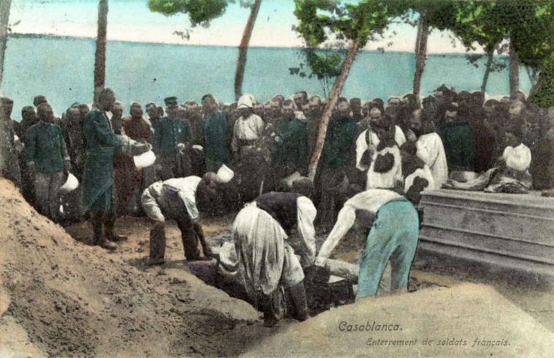 Casablanca, begravelse af franske soldater af French Photographer