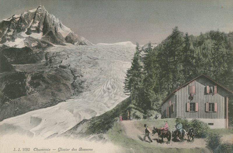 Chamonix - Bossons gletsjer. Postkort sendt i 1913. af French Photographer