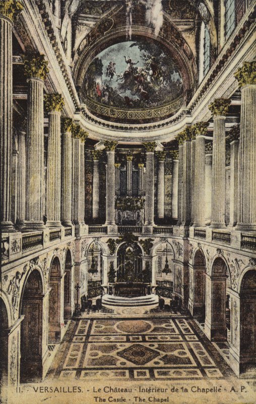 Kapel i Versailles-slottet (farvefoto) af French Photographer