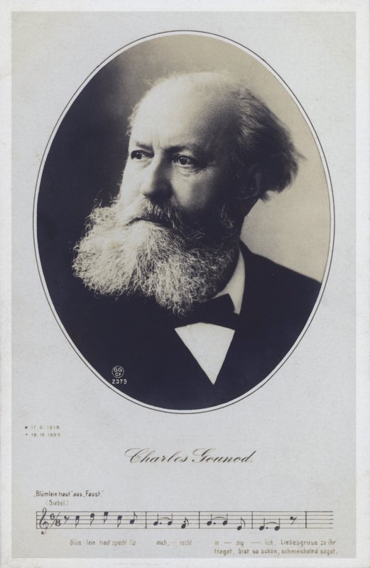 Charles Gounod, fransk pianist og komponist (s/h foto) af French Photographer