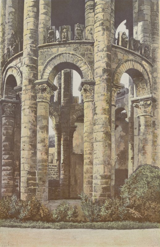 Charroux, Old Abbey, Tower, nederste del af French Photographer