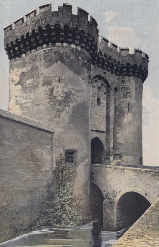 Chartres, Porte Guillaume, Udsigt uden for byen af French Photographer