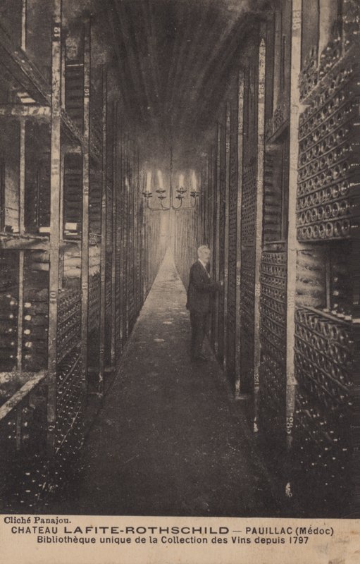 Chateau Lafite-Rothschild, Pauillac, Medoc, bibliotek for samling af vine siden 1797 af French Photographer