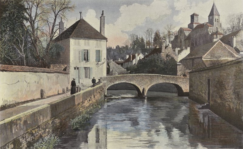 Chatillon-sur-Seine, Saint-Vorles-kirken og Perthuis-au-Loup af French Photographer