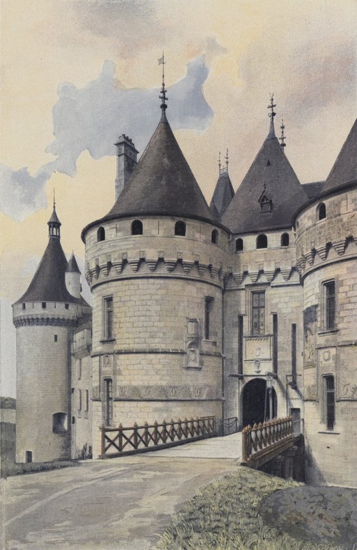 Chaumont-sur-Loire, Indgang til slottet af French Photographer
