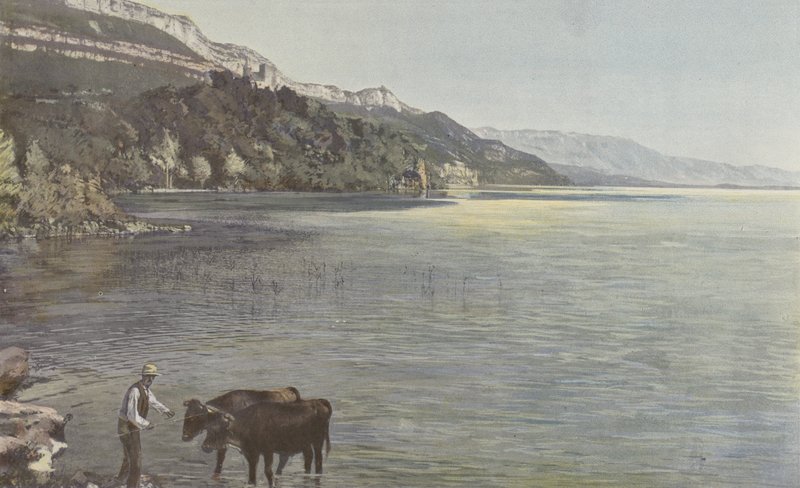 Chindrieux, Chateau de Chatillon og Lac du Bourget af French Photographer