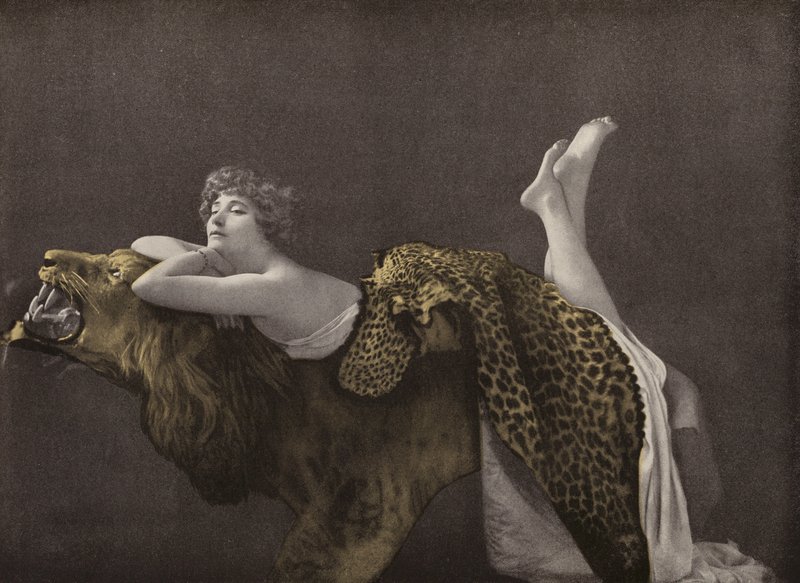 Collette Villy, fransk skuespillerinde (foto i farver) af French Photographer