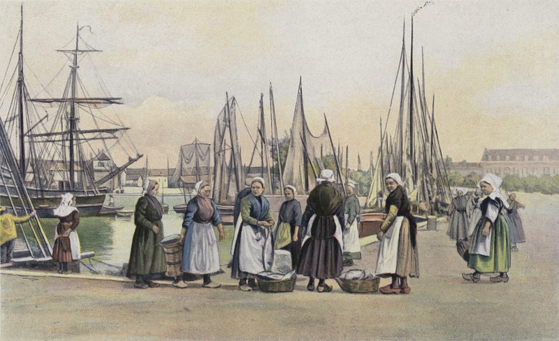 Concarneau, Havnen af French Photographer