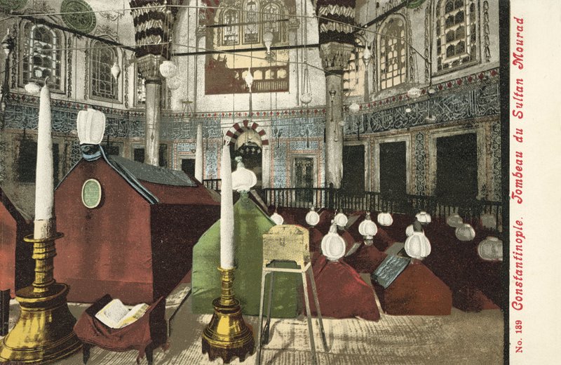 Konstantinopel, Sultan Mourads grav af French Photographer