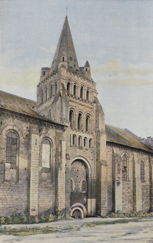 Cunault, Eglise, Facade N af French Photographer
