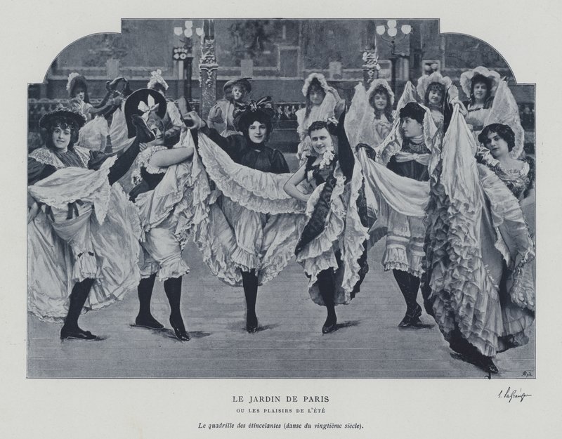 Dansere på Jardin de Paris (s/h foto) af French Photographer