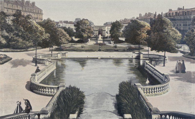 Dijon, Place Darcy, Square Darcy, Statue de F Rude, Porte Guillaume af French Photographer
